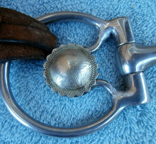 Silver concho snaffle - silver, bit